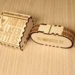 laser cut wooden box made with box generator