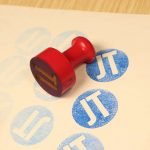 laser engraved rubber stamp