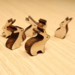 sculpfun s9 laser cut rabbit puzzle from 10mm thick Paulownia wood