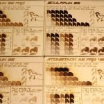 Sculpfun S9 vs Sculpfun S6 and Atomstack a5 wood engraving test pattern comparison