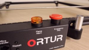 Ortur emergency stop and fire alarm