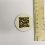 Laser engraving QR code