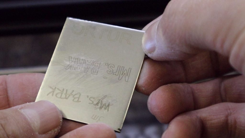 stainless steel engraving with ortur