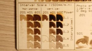 Ortur Laser Master 2 Pro plywood engraving performance interval scale