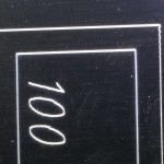 Ortur Aufero 1 Anodized aluminium test pattern