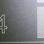 xtool D1 anodized aluminium engraving test pattern