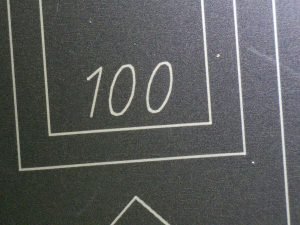 xtool D1 anodized aluminium engraving test pattern