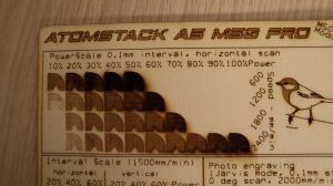 atomstack a5 m50 pro plywood engraving test