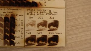Comgrow Comgo Z1 plywood photo engraving test