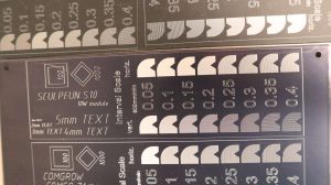 Sculpfun S10 anodized aluminium test pattern
