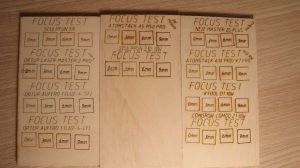 Sculpfun S10 focus distance test compared to Atomstack, Ortur, Neje, Comgrow, Xtool annd other laser engravers