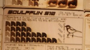 Sculpfun S10 plywood engraving powerscale test pattern