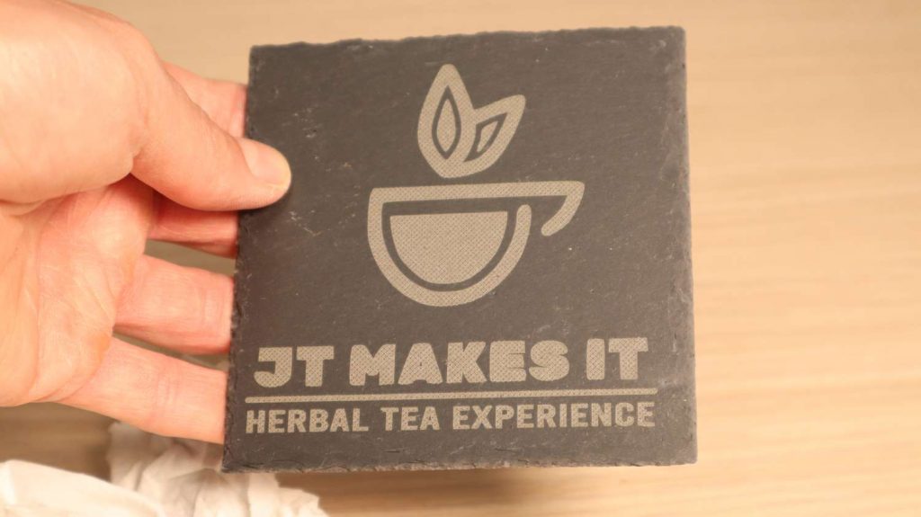 Slate stone laser engraved with Sculpfun S10 laser engraver