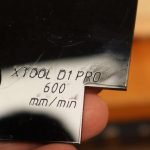3mm thick acrylic engraving test result using xTool D1 Pro 20W