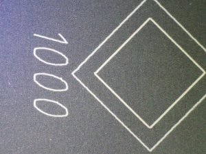 xTool D1 Pro 20W anodized aluminium focus spot size test pattern