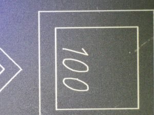 xTool D1 Pro 20W anodized aluminium focus spot size test pattern