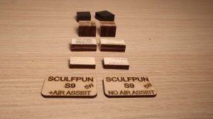 Sculpfun S9 air assist vs without air assist test results