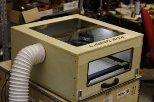 DIY laser engraver enclosure hobbylasercutters.com JT Makes It