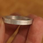 Engraving aluminum ring with xTool D1 Pro 1064nm infrared laser module and RA2 Pro Rotary attachment