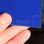 engraving blue acrylic with xTool D1 Pro 1064nm infrared laser module