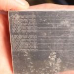 Laser engraving raw aluminum with different speeds with xTool D1 Pro 1064nm infrared laser module