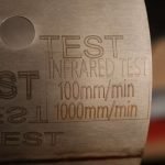 Engraving on stainless steel made with xTool D1 Pro 1064nm infrared laser module