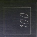 xTool D1 Pro 1064nm infrared laser module engravings under a microscope