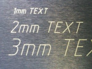 Gweike Cloud Pro anodized aluminum engraving small text