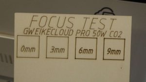 Gweike Cloud Pro focus distance test