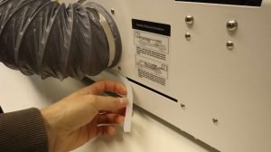 Gweike Cloud Pro rear material pass through slot