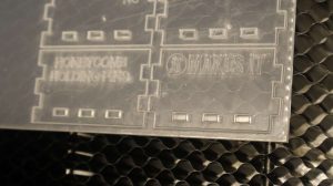 Gweike Cloud Pro 3mm transparent acrylic cutting test results
