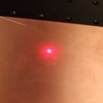 ComMarker B4 focusing three red dots aligned