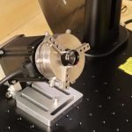 ComMarker B4 focusing three red dots rotary chuck attachment