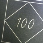 Engraving made on black anodized aluminum with the xTool D1 Pro 40W laser module using the 100mm/min speed