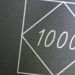 Engraving made on black anodized aluminum with the xTool D1 Pro 40W laser module using the 1000mm/min speed