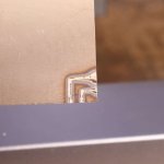 0.5mm thick titanium cutting test results of the xTool D1 Pro 40W laser module