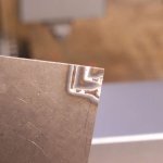 0.5mm thick titanium cutting test results of the xTool D1 Pro 40W laser module