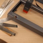 Stainless steel cutting test made with xTool D1 Pro 40W laser module