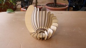 Decorative candle holder made with Gweike Cloud CO2 laser cutter