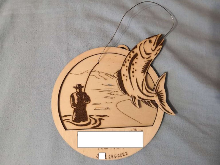 Wall decoration laser cut with a diode laser engraver xTool D1 Pro