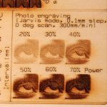 xTool P2 laser cutter plywood engraving test