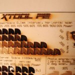 xTool P2 laser cutter plywood engraving test