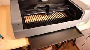 xTool P2 laser cutter removable tray