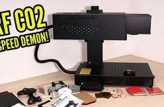 ComMarker COX RF CO2 galvo laser engraver unboxing review and test